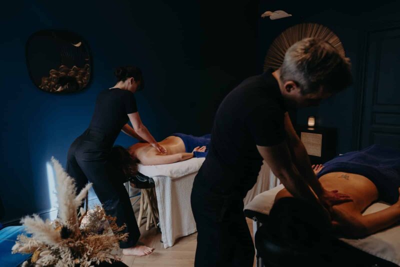 Massages de bien-être et relaxant L'Instant 60' pratiqués en duo